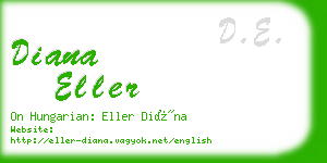 diana eller business card